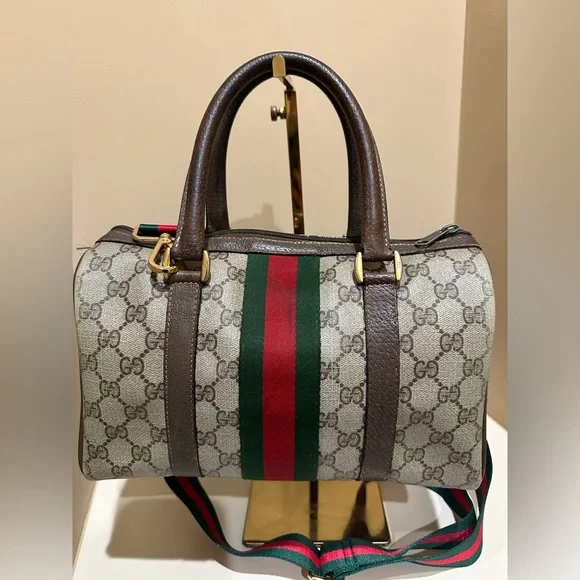 COPY - Authentic GUCCI Monogram GG Web Sherry Line
Supreme Boston Bag - Picture 7 of 15